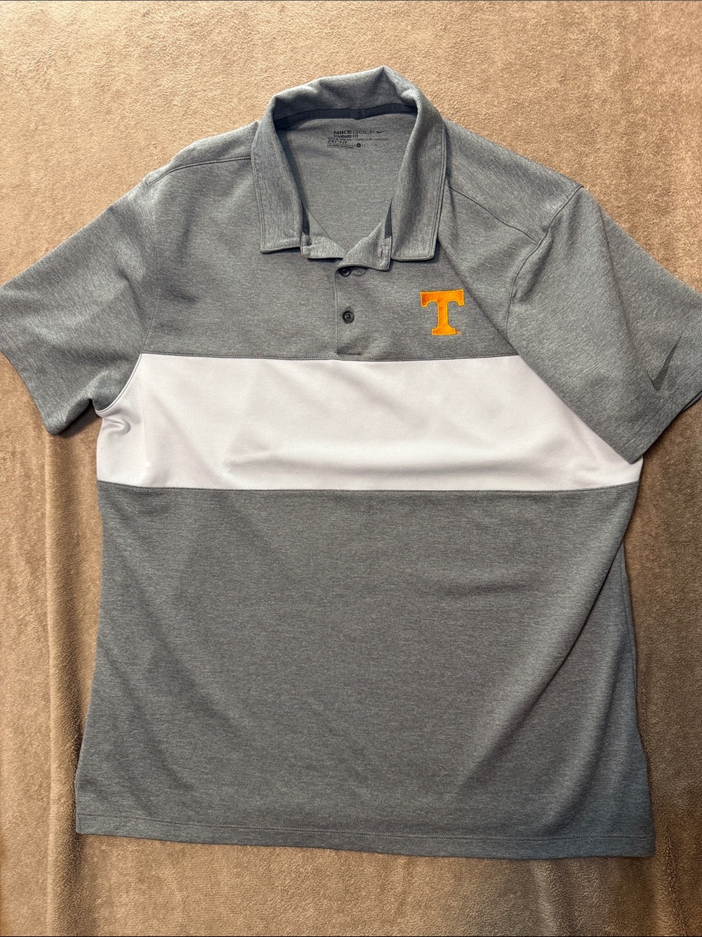 Nike University of Tennessee Dri-fit golf shirt.